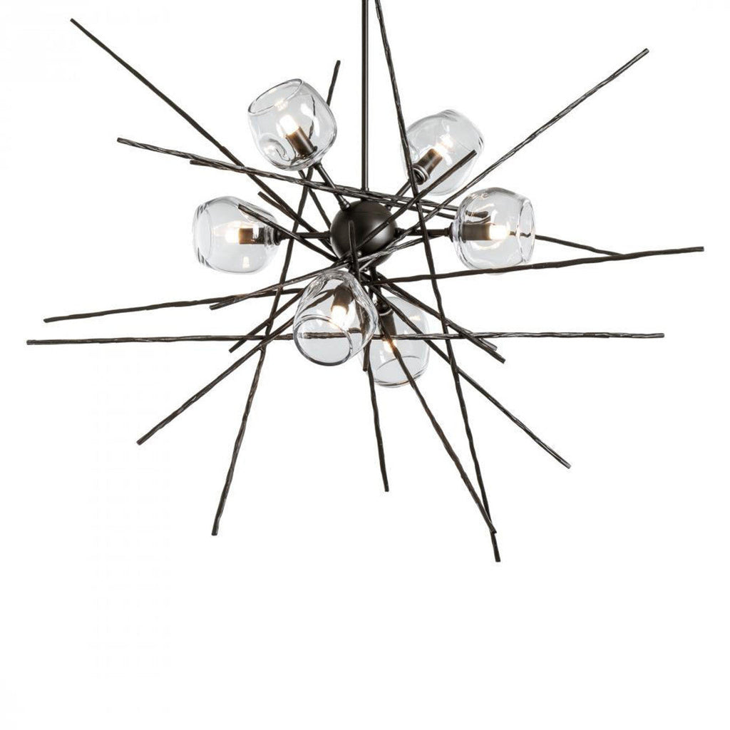 Chrysalis Pendant, 5-Light, Bronze, Black Polished Crystal, 15.7"W (131139-SKT-STND-05-BP0756 5YZTJ0)