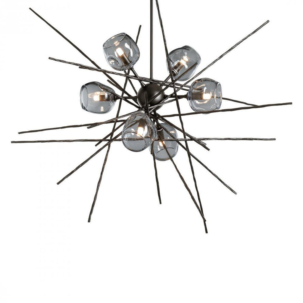 Chrysalis Pendant, 5-Light, Bronze, Black Polished Crystal, 15.7"W (131139-SKT-STND-05-BP0756 5YZTJ0)