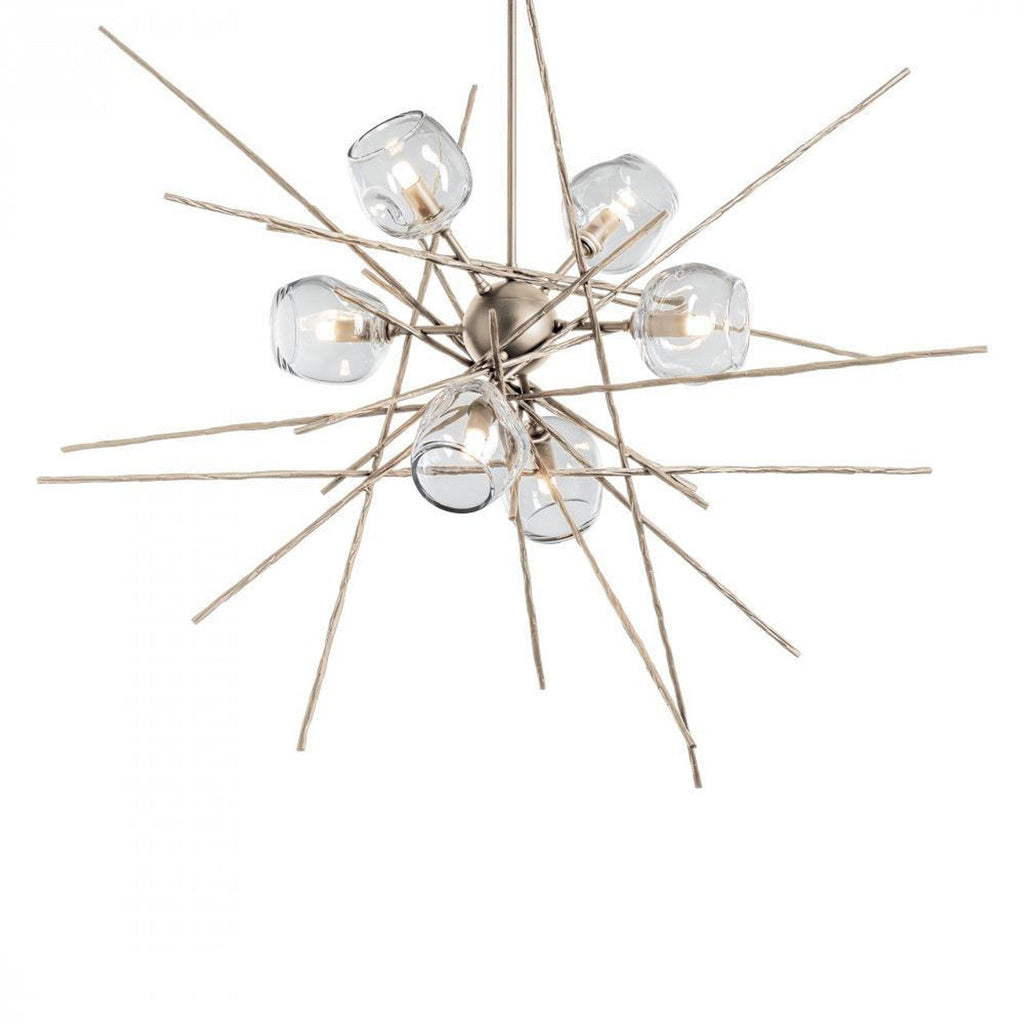 Chrysalis Pendant, 5-Light, Soft Gold, White Polished Crystal, 15.7"W (131139-SKT-STND-84-WP0756 5YZUEV)