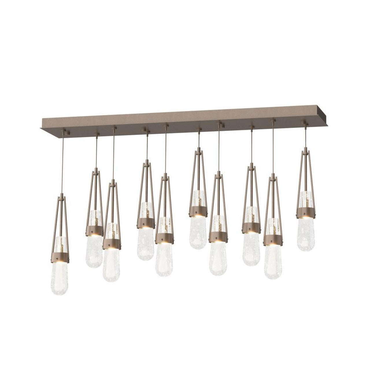 Chrysalis Pendant, 9-Light, Modern Brass, Black Crystal, 20.5"W (131140-SKT-LONG-86-BP0754 5YZUGK)