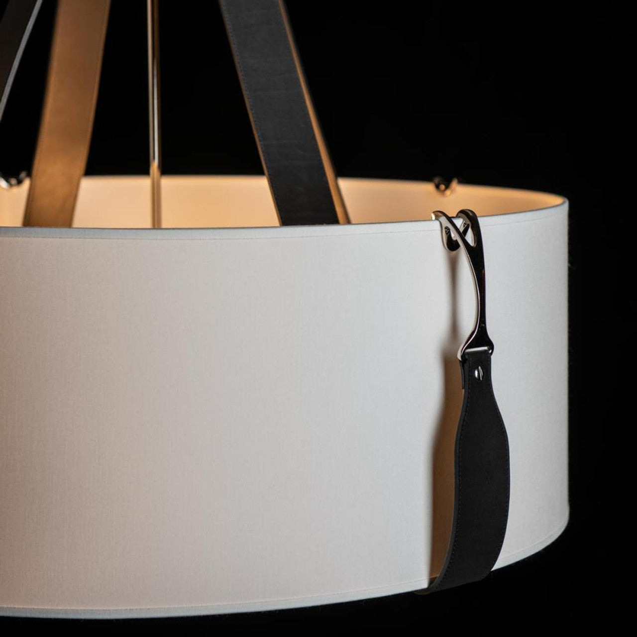More Cowbell Pendant, 1-Light, LED, Sterling, Clear with Frost, 40.3"W (136570-LED-STND-85-WD-YE0560 5D6R2J)