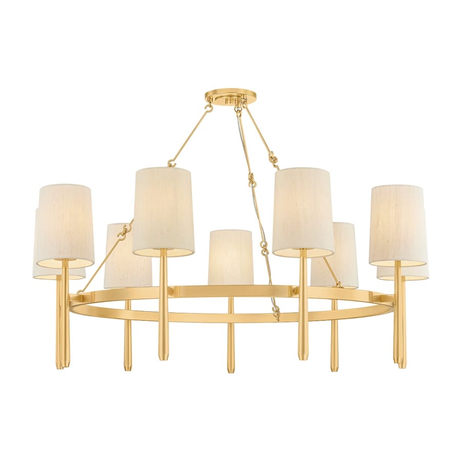 Steel Candle chandelier - Dorian Point for dining room view 1