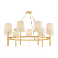 Steel Candle chandelier - Dorian Point for dining room view 1