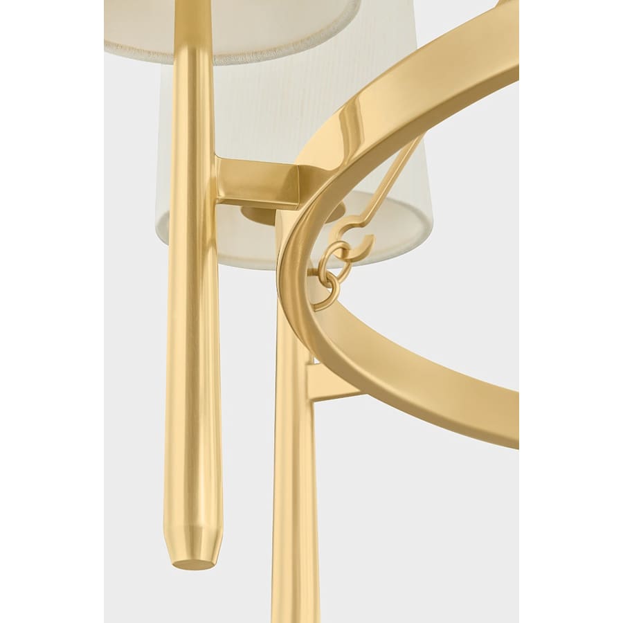 Steel Candle chandelier - Dorian Point for dining room view 7
