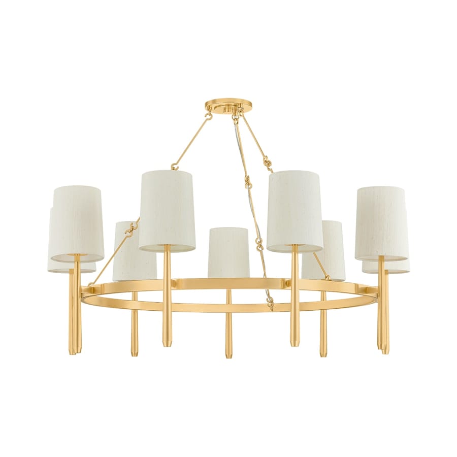 Steel Candle chandelier - Dorian Point for dining room view 2