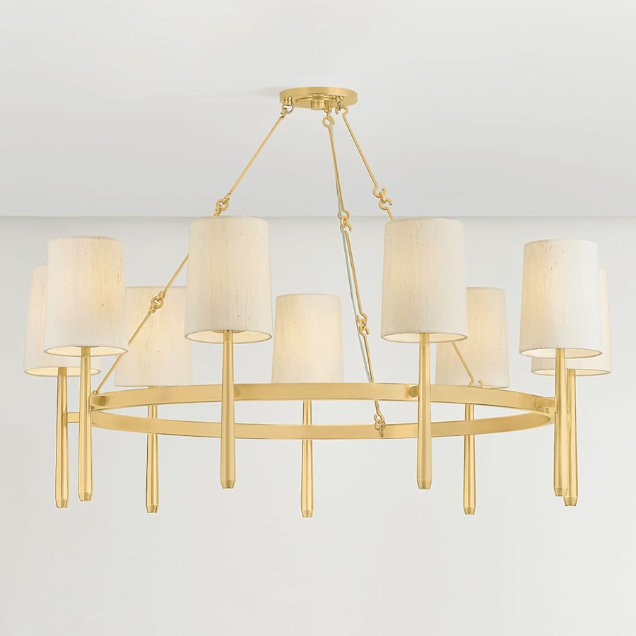 Steel Candle chandelier - Dorian Point for dining room view 4