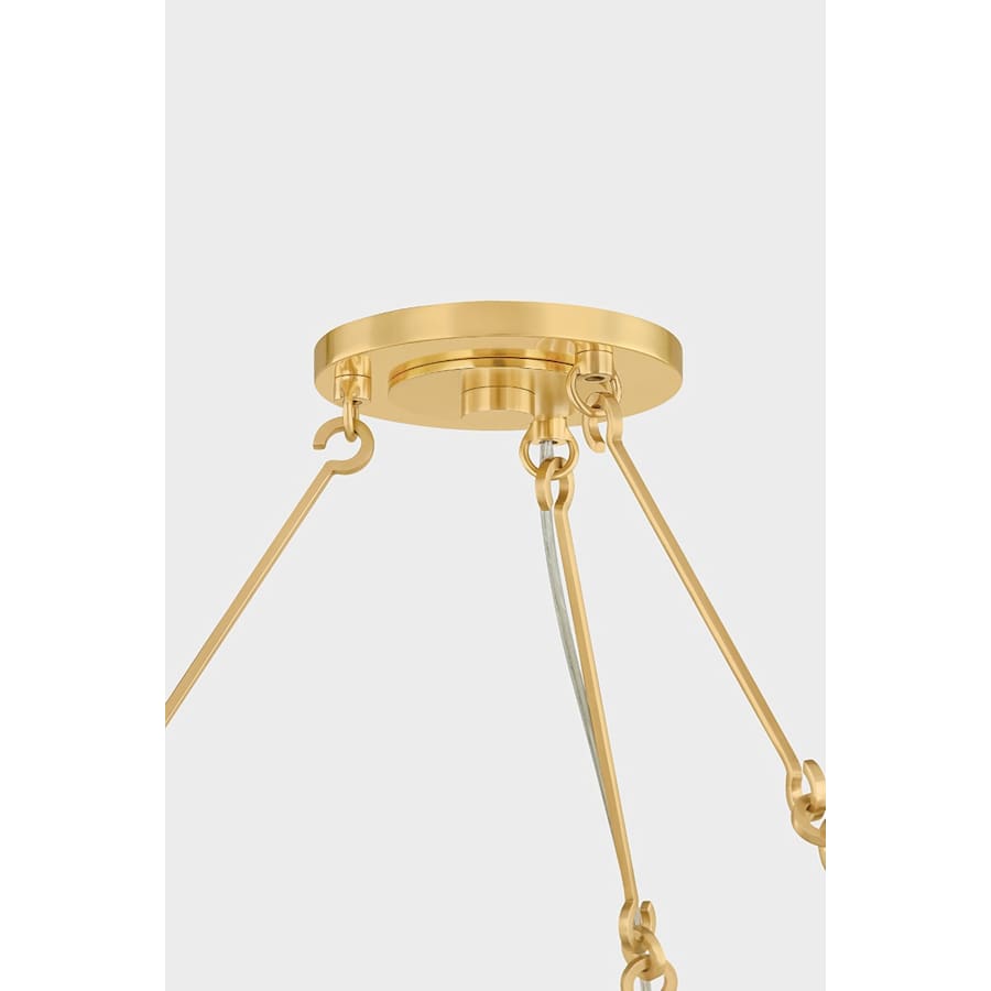 Steel Candle chandelier - Dorian Point for dining room view 5