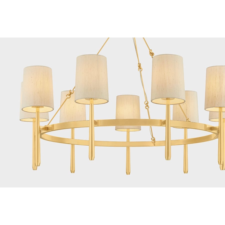 Steel Candle chandelier - Dorian Point for dining room view 6