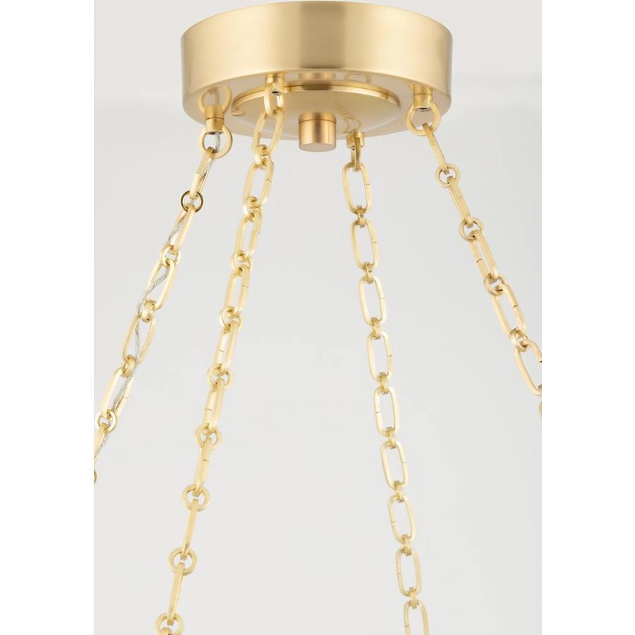 Clear Glass Round chandelier - Sabine Point for dining room view 8
