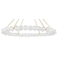 Clear Glass Round chandelier - Maris Wisp for dining room view 1