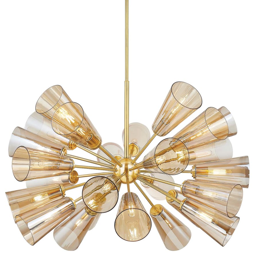Clear Glass Sputnik chandelier - Haven Point for dining room view 1