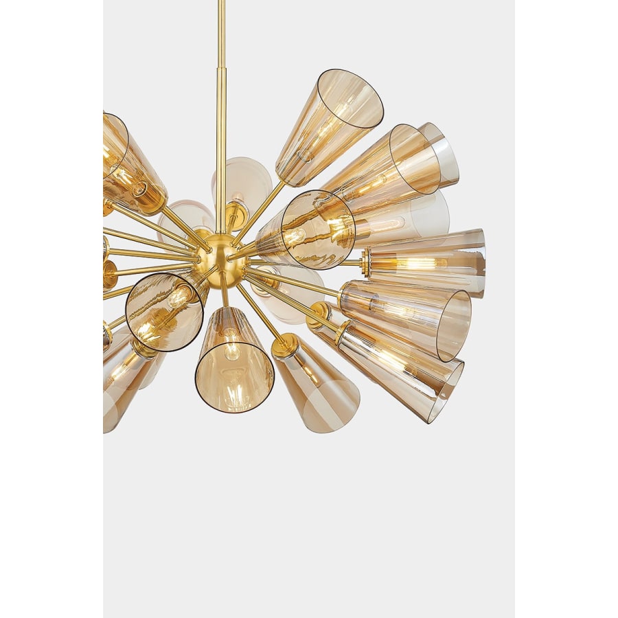 Clear Glass Sputnik chandelier - Haven Point for dining room view 2
