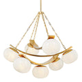 Glass chandelier - Aster Wisp for dining room view 1