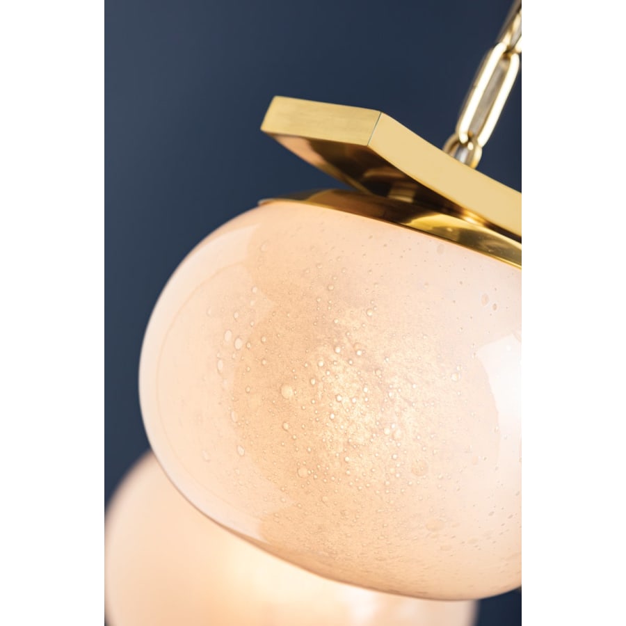 Glass chandelier - Aster Wisp for dining room view 2