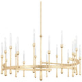 Steel Candle chandelier - Winslow Point for dining room view 1