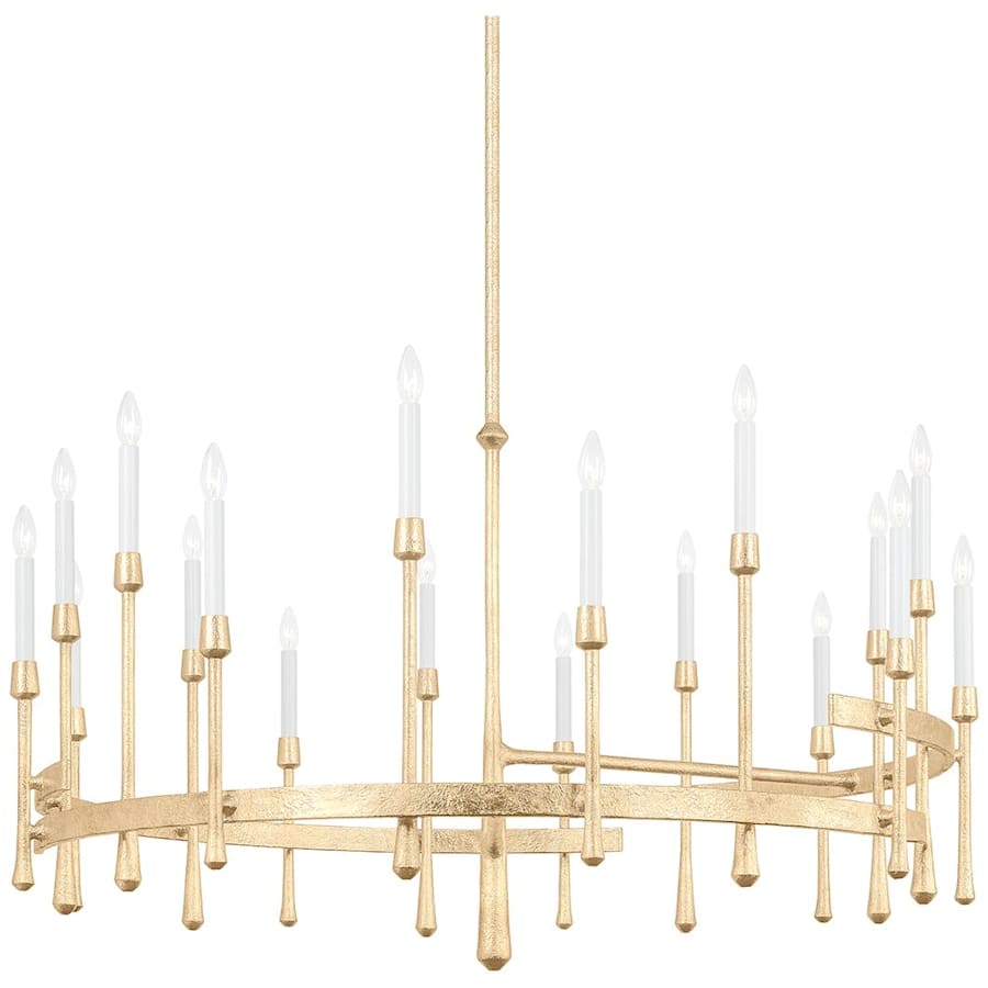 Steel Candle chandelier - Winslow Point for dining room view 1