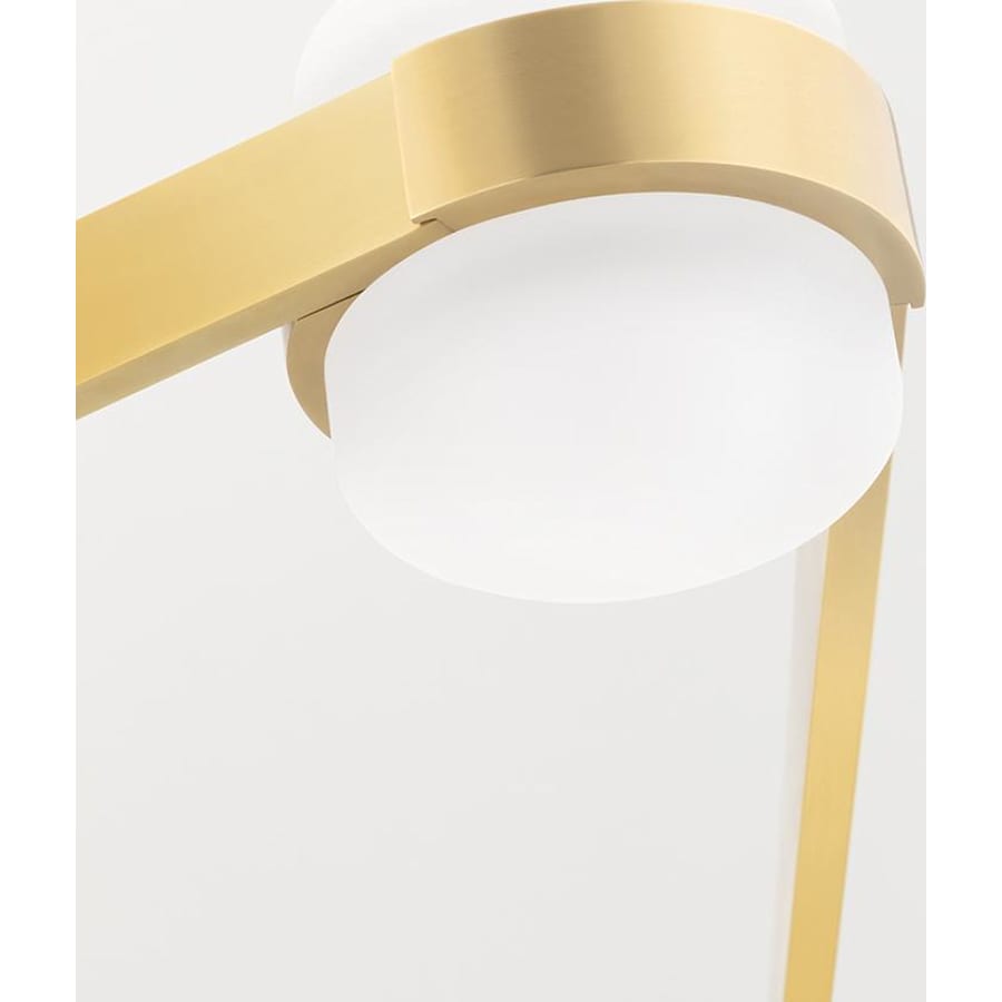 Brass Glass Round chandelier - Ember Point for dining room view 9