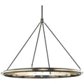 Metal Round chandelier - Finch Point for dining room view 1
