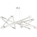 Brass Glass Round chandelier - Gemma Point for dining room view 1