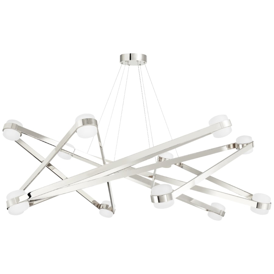 Brass Glass Round chandelier - Gemma Point for dining room view 1