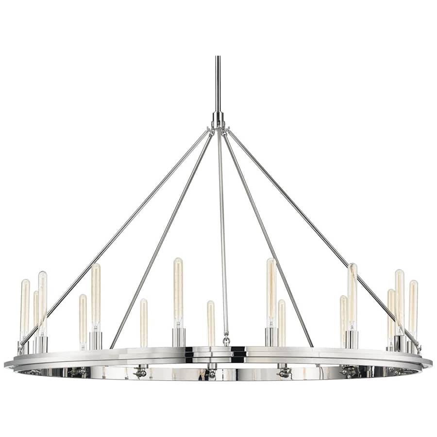 Metal Round chandelier - Rhea Point for dining room view 3