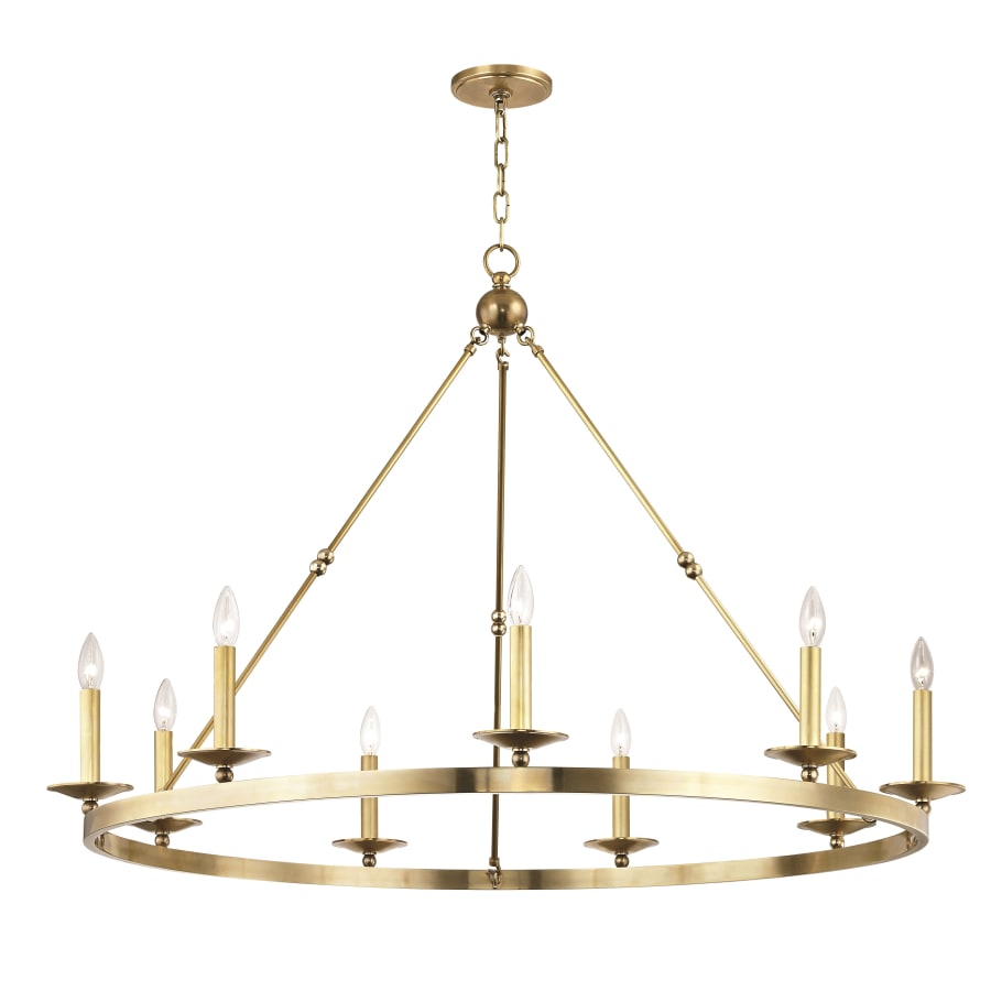 Steel Candle chandelier - Vesper Wisp for dining room view 1