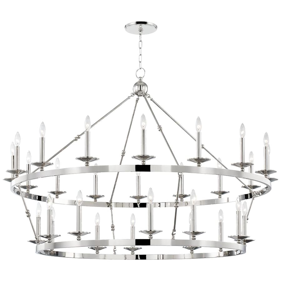 Steel Tiered chandelier - Willa Point for dining room view 1