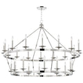 Steel Tiered chandelier - Willa Point for dining room view 1