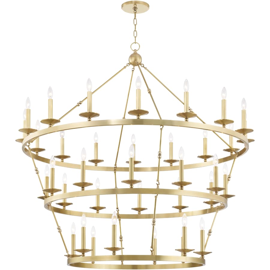 Steel Candle chandelier - Nysa Point for dining room view 3