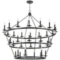 Steel Candle chandelier - Nysa Point for dining room view 1