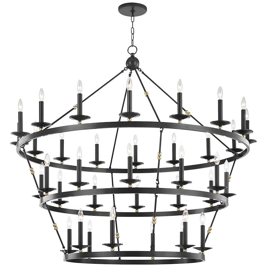 Steel Candle chandelier - Nysa Point for dining room view 1