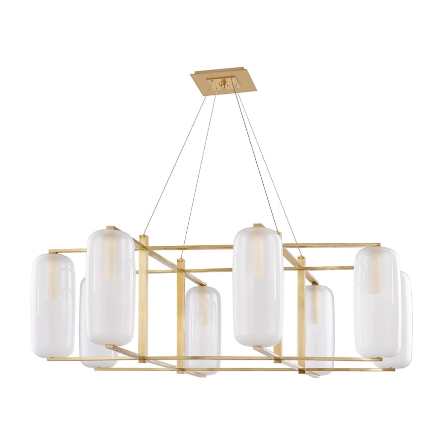 Clear Glass Candle chandelier - Briar Point for dining room view 2