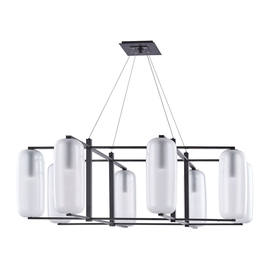 Clear Glass Candle chandelier - Briar Point for dining room view 3
