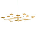Gold Iron Round chandelier - Kestrel Point for dining room view 1