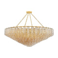 Glass Candle chandelier - Belen Point for dining room view 1
