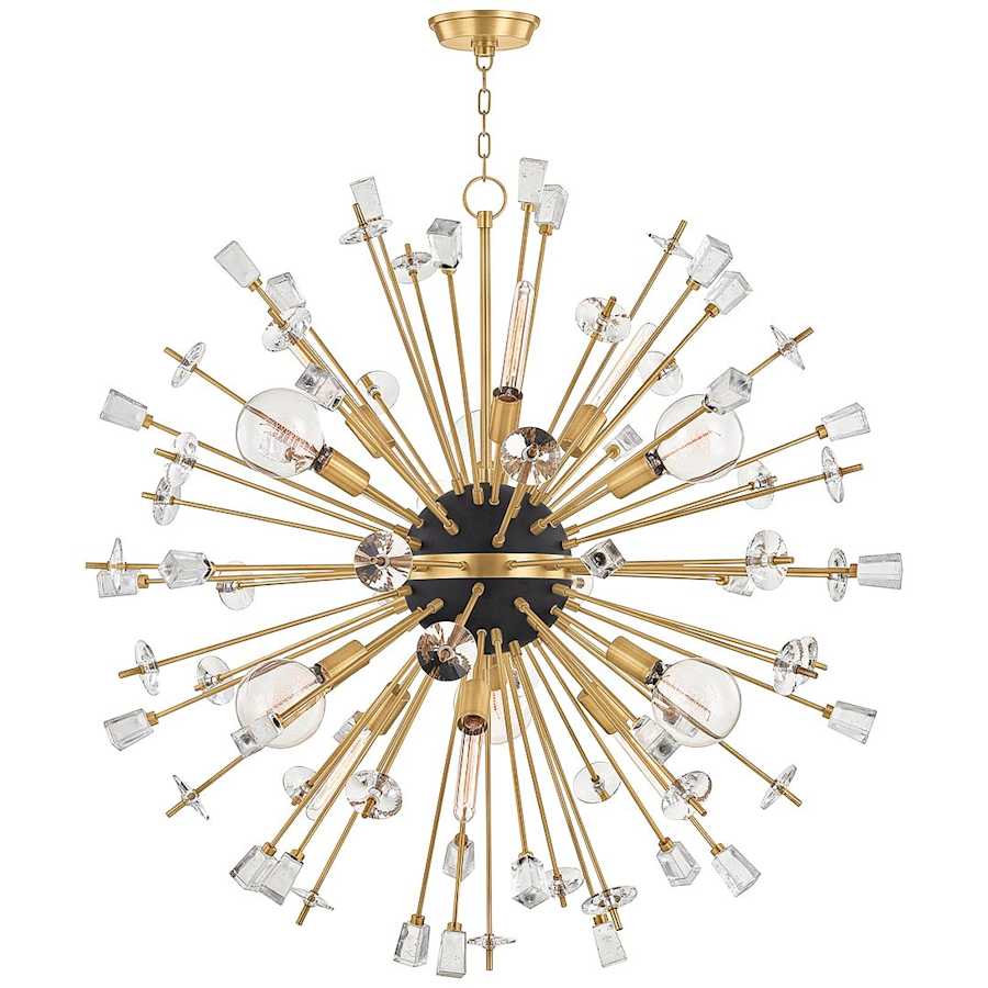 Metal Sputnik chandelier - Solene Wisp for dining room view 1