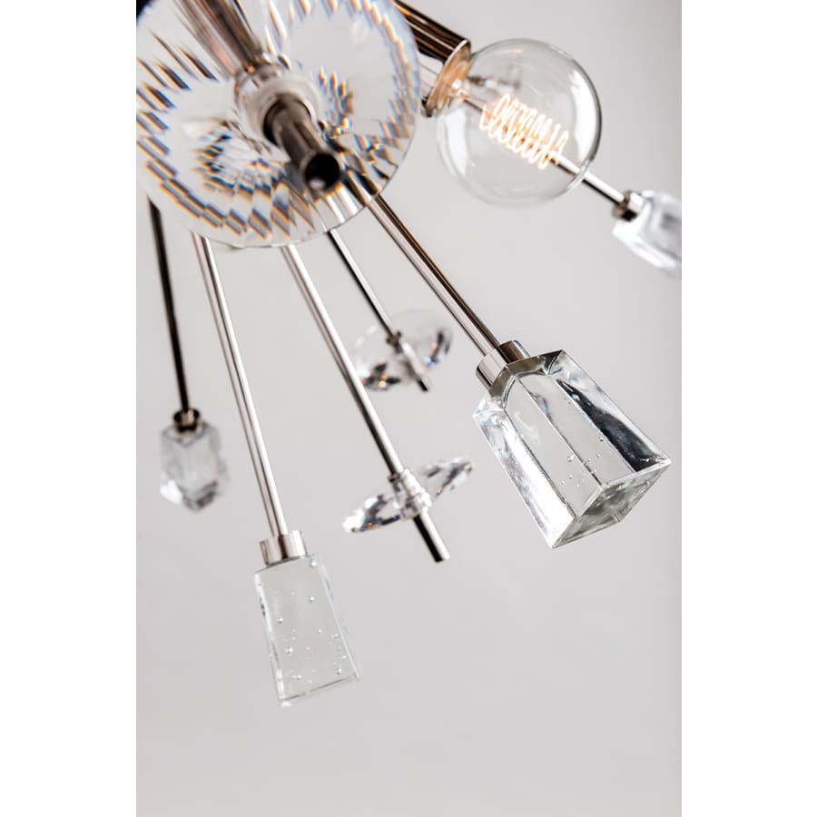 Metal Sputnik chandelier - Solene Wisp for dining room view 2