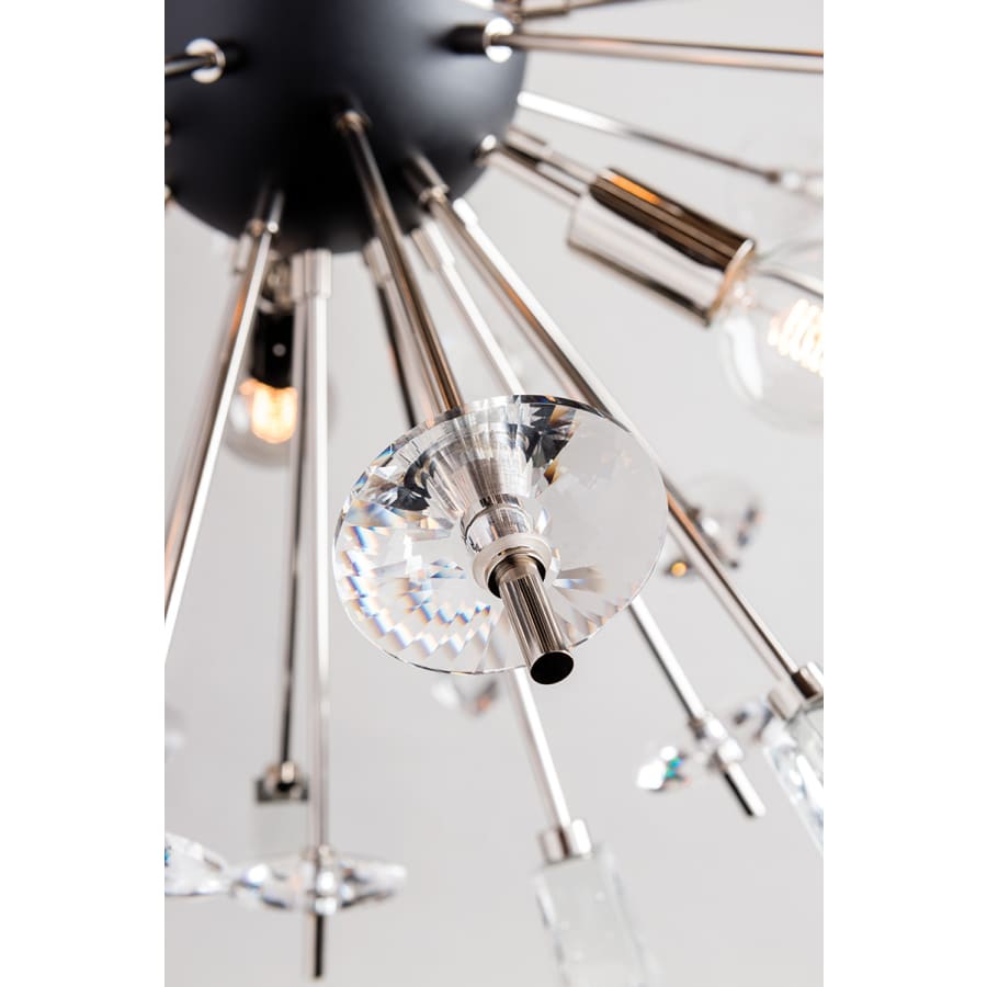Metal Sputnik chandelier - Solene Wisp for dining room view 3