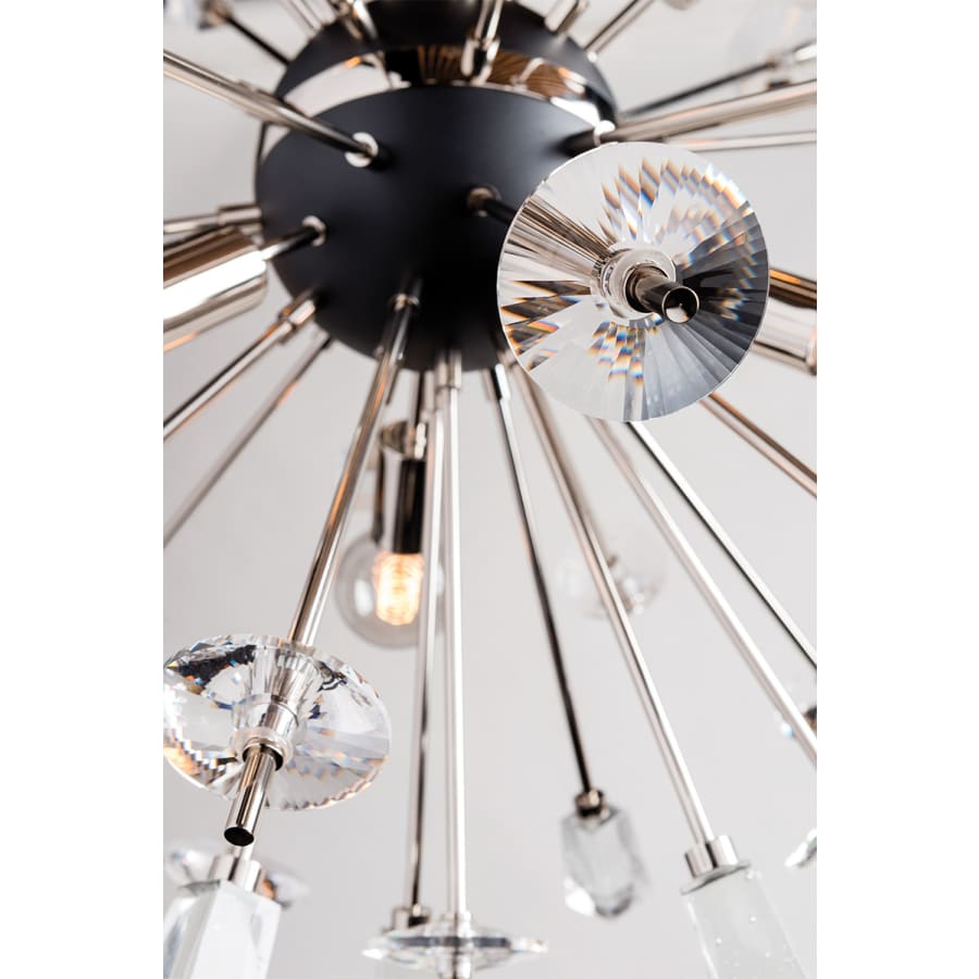 Metal Sputnik chandelier - Solene Wisp for dining room view 4