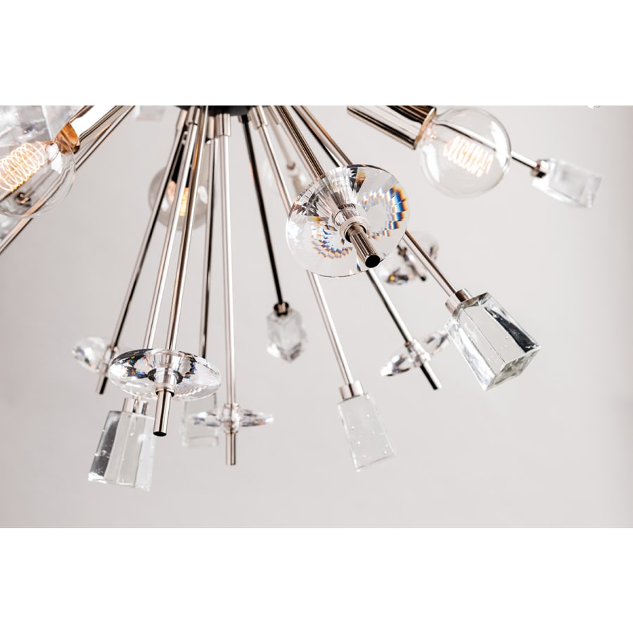 Metal Sputnik chandelier - Solene Wisp for dining room view 5