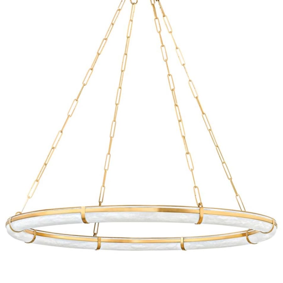 Brass Brass Round chandelier - Uma Point for dining room view 1