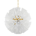 Steel Abstract chandelier - Riven Point for dining room view 1
