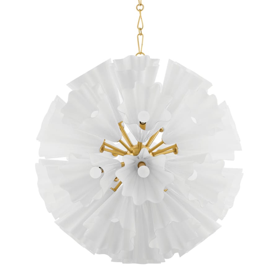 Steel Abstract chandelier - Riven Point for dining room view 1