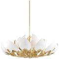 Black Brass Abstract chandelier - Zora Point for dining room view 1