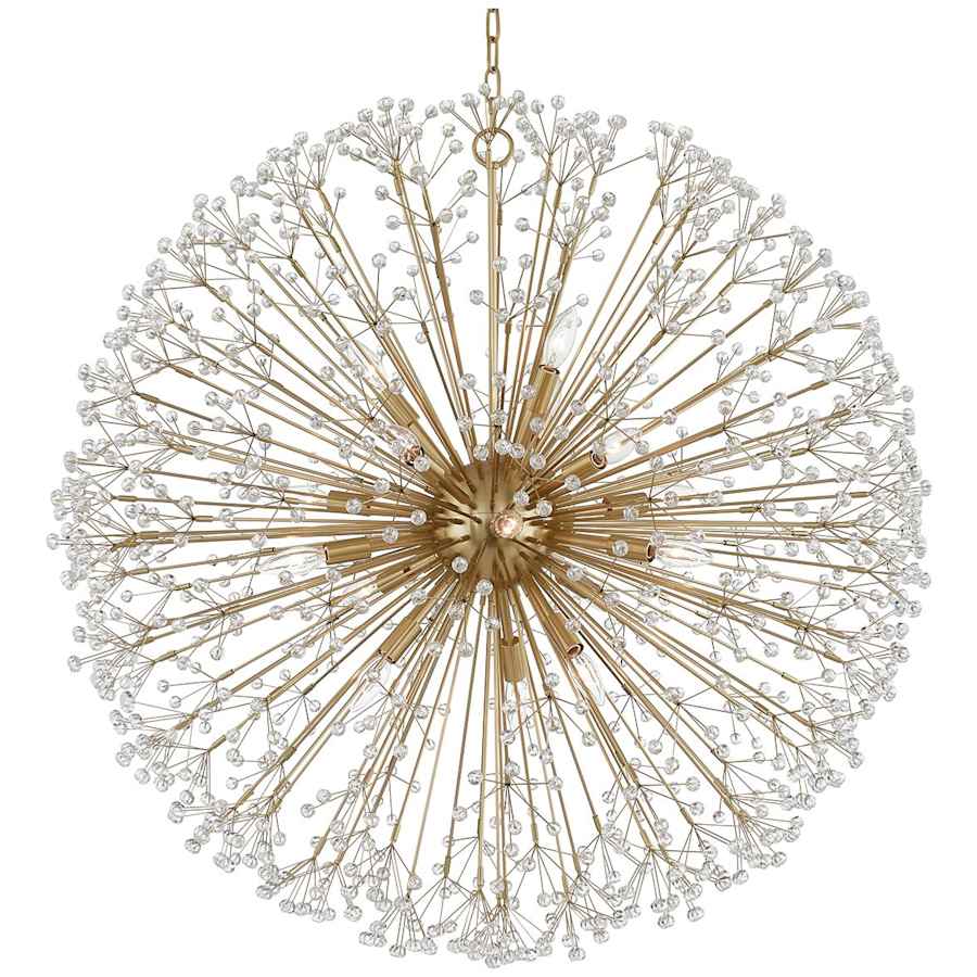 Clear Crystal Sputnik chandelier - Seren Point for dining room view 1