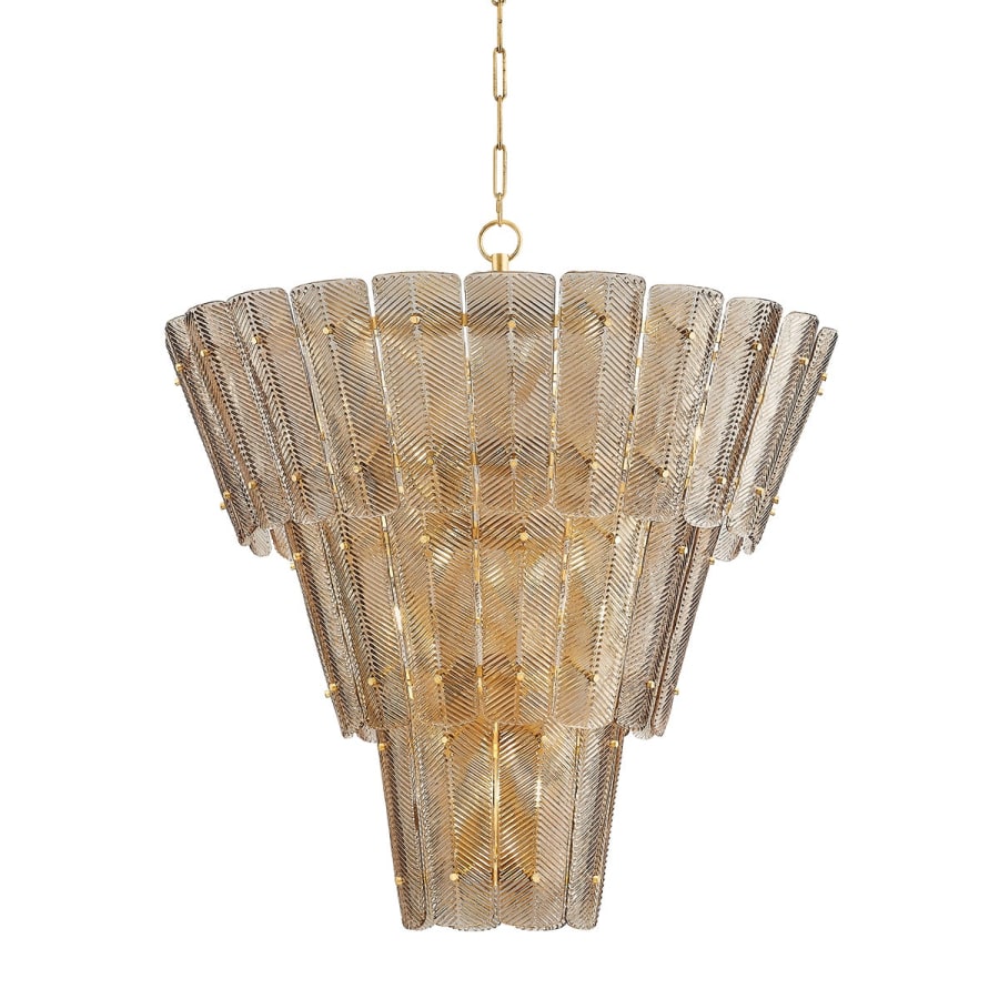 Glass Candle chandelier - Maren Point for dining room view 1