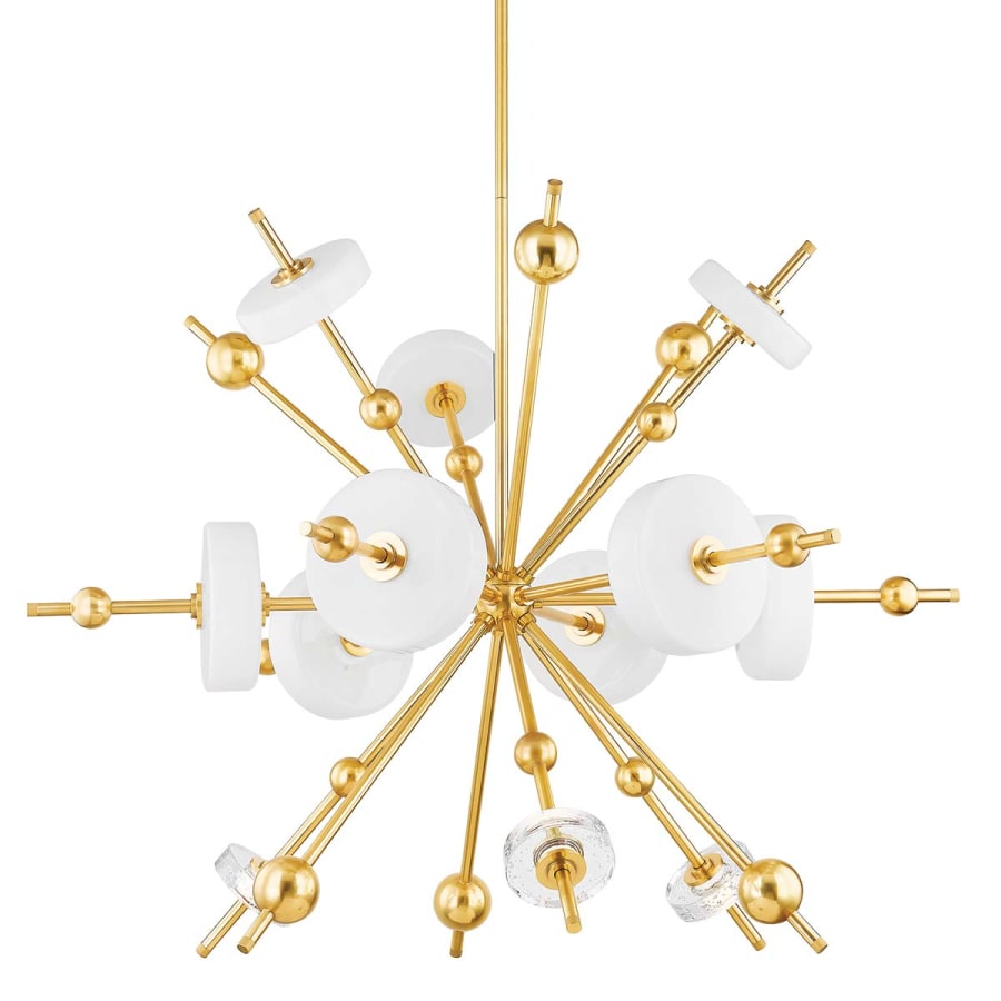 Clear Glass Sputnik chandelier - Hollis Point for dining room view 1