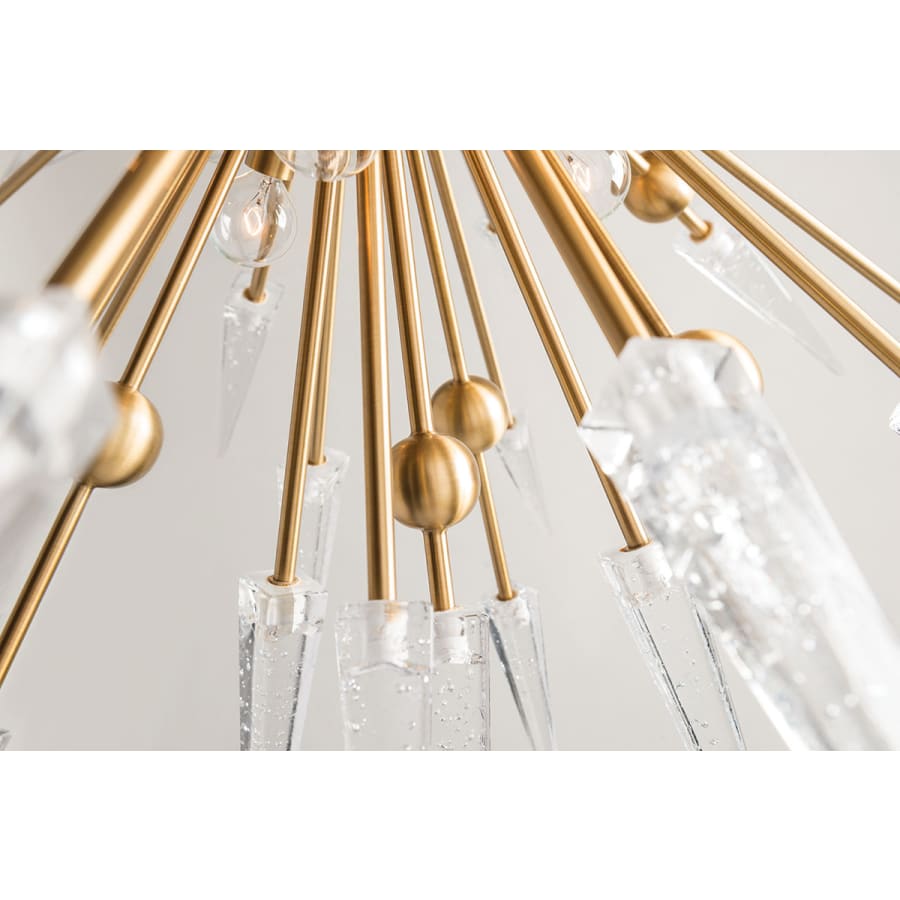 Metal Sputnik chandelier - Alden Point for dining room view 2
