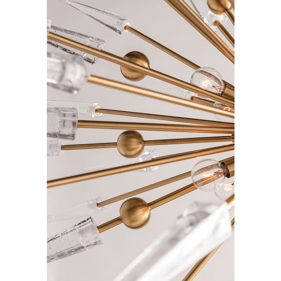 Metal Sputnik chandelier - Alden Point for dining room view 3