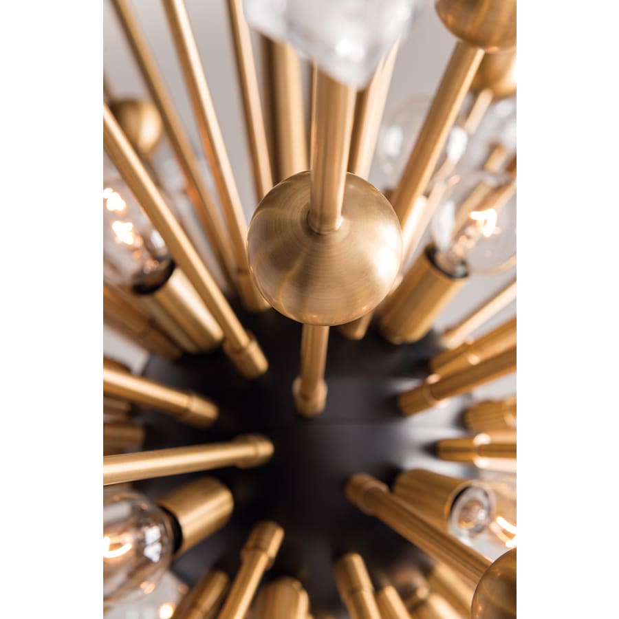 Metal Sputnik chandelier - Alden Point for dining room view 4